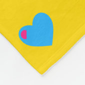 Polaire Couverture en molleton Pan Pride Hearts (Coin)