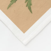 Polaire Couverture en molleton Papillon monarque et fleurs (Coin)