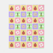 Polaire Couverture en molleton Patchwork de printemps (Devant)