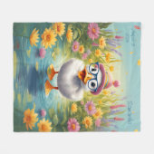 Polaire Couverture en molleton personnalisable de caneton (Devant (Horizontal))