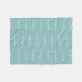 Polaire Couverture en molleton personnalisée au nom pour e (Devant (Horizontal))