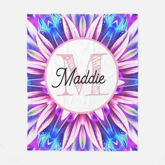 Polaire Couverture en molleton personnalisée avec monogram (Devant)