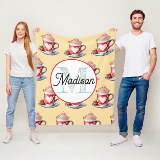 Polaire Couverture en molleton personnalisée avec monogram