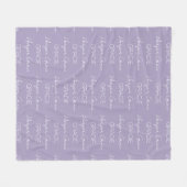 Polaire Couverture en molleton personnalisée avec nom (Devant (Horizontal))
