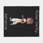 Polaire Couverture en molleton personnalisée Roller Derby (Devant (Horizontal))