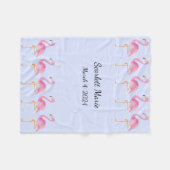 Polaire Couverture en molleton pour bébé monogramme (Devant (Horizontal))