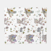 Polaire Couverture en molleton pour bébé thème forêt (Devant (Horizontal))