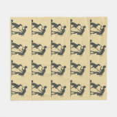 Polaire Couverture en molleton pour Borzoi (Devant (Horizontal))