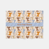 Polaire Couverture en molleton pour chats mignons (Devant (Horizontal))