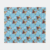 Polaire Couverture en molleton pour chien dachshund d'hive (Devant (Horizontal))