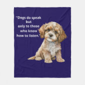 Polaire Couverture en molleton pour chiots "Les chiens par (Devant)