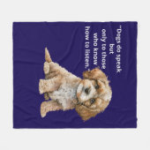 Polaire Couverture en molleton pour chiots "Les chiens par (Devant (Horizontal))