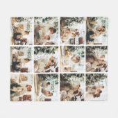 Polaire Couverture en molleton pour collage de douze photo (Devant (Horizontal))
