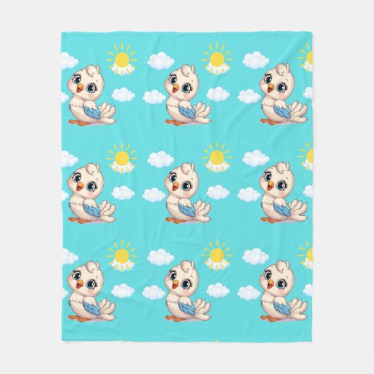 Polaire Couverture en molleton pour enfants Cloud & Song (Devant)
