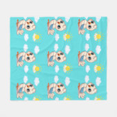Polaire Couverture en molleton pour enfants Cloud & Song (Devant (Horizontal))