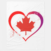 Polaire Couverture en molleton pour la Fête du Canada (Devant)