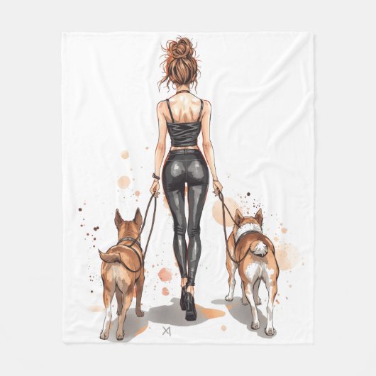 Polaire Couverture en molleton pour maman de chien | Prome (Devant)
