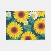 Polaire Couverture en molleton Prairie Tournesol (Devant (Horizontal))