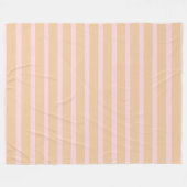 Polaire Couverture en molleton rayée moderne rose pêche (Devant (Horizontal))