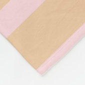 Polaire Couverture en molleton rayée moderne rose pêche (Coin)