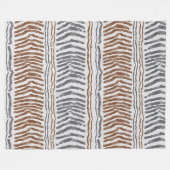Polaire Couverture en molleton rayée tribale boho (Devant (Horizontal))