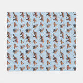 Polaire Couverture en molleton Red Fox Frenzy (bleu clair) (Devant (Horizontal))