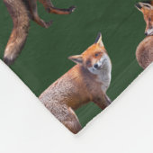 Polaire Couverture en molleton Red Fox Frenzy (vert foncé) (Coin)