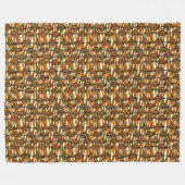 Polaire Couverture en molleton rétro automne (Devant (Horizontal))