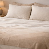 Polaire Couverture en molleton Taupe Ivory Horizon