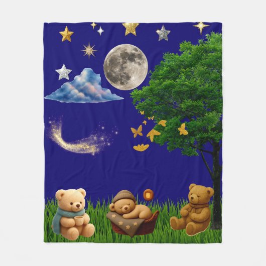Polaire Couverture en molleton Teddy Park Clair de Lune (Devant)
