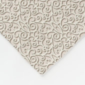 Polaire Couverture en molleton texturé gris doux ADOM (Coin)
