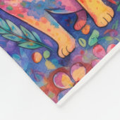 Polaire Couverture en molleton thème chien adopté 76 x 102 (Coin)