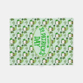 Polaire Couverture en molleton verte pour la Saint-Patrick (Devant (Horizontal))