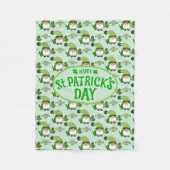 Polaire Couverture en molleton verte pour la Saint-Patrick (Devant)