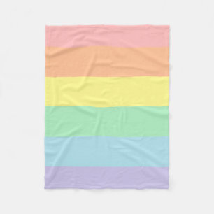 Polaire Couverture en pastel d'ouatine d'arc-en-ciel