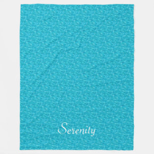Polaire Couverture en peluche à motif d'eau turquoise