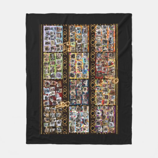 Polaire Couverture en peluche avec tous les collages (Devant)