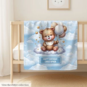 Polaire couverture en peluche personnalisée pour la premiè