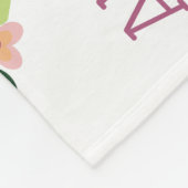 Polaire Couverture en pierre rose fleurie pour bébé fille (Coin)