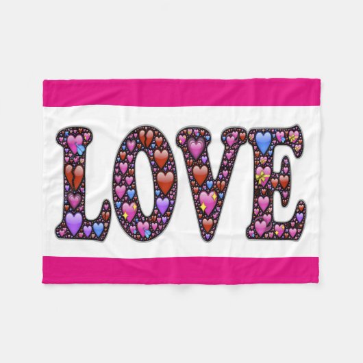 Polaire Couverture en polaire/Amour (Devant (Horizontal))