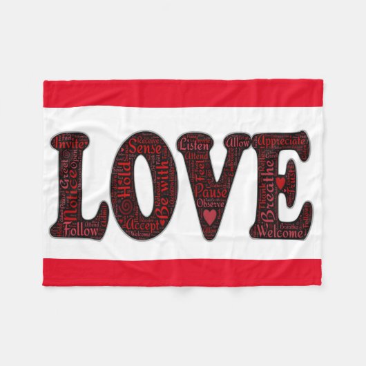 Polaire Couverture en polaire/Amour (Devant (Horizontal))