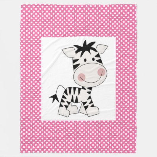 Polaire Couverture en polaire/Bébé Zebra (Devant)