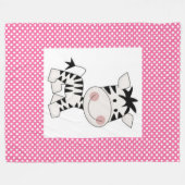 Polaire Couverture en polaire/Bébé Zebra (Devant (Horizontal))