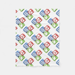 Polaire Couverture en polaire/blocs ABC