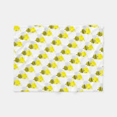 Polaire Couverture en polaire/Bumblebees mignonnes (Devant (Horizontal))