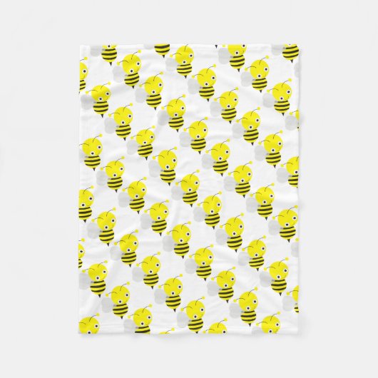Polaire Couverture en polaire/Bumblebees mignonnes (Devant)