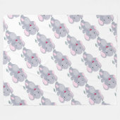 Polaire Couverture en polaire/éléphants (Devant (Horizontal))