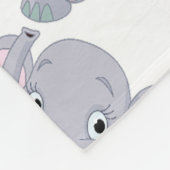 Polaire Couverture en polaire/éléphants (Coin)