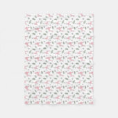 Polaire Couverture en silhouette Motif rose (Devant)