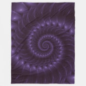 Polaire Couverture en spirale pourpre de fractale (Devant)